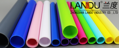 High quality color different size solid color acrylic round tubes acrylic round pipes